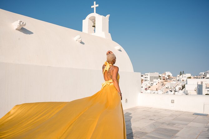 Flying Dress Private Photoshoot Santorini