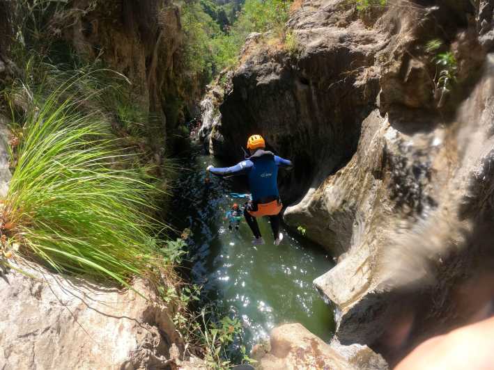 From Estepona: Guadalmina River Guided Canyoning Adventure