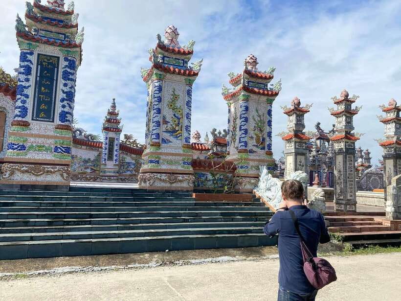 From Hue: Private Car to Hoi An via An Bang Cemetery