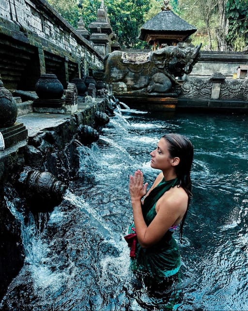 Goa Raja Waterfall, Purification Temple & Rice Terrace