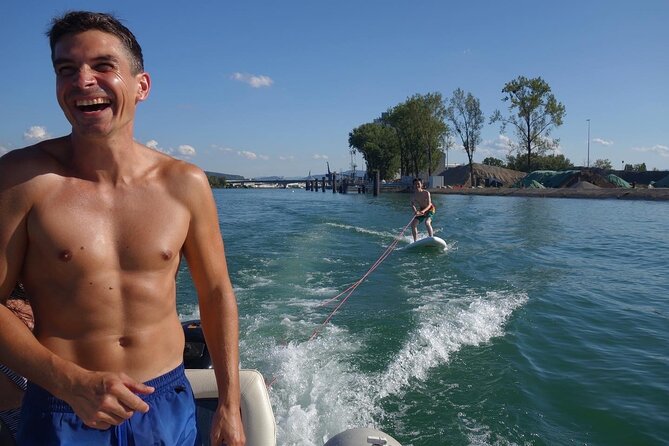 Hydrofoil and Surfing on the Rhine Behind a Motorboat - Meeting and Pickup Location