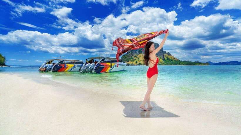 Krabi: 4 Islands and Caves Boat Tour With Lunch