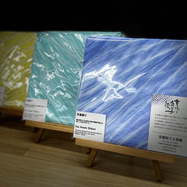 Kyo-arashi Shibori Scarf Class at Kyoto Shibori Museum