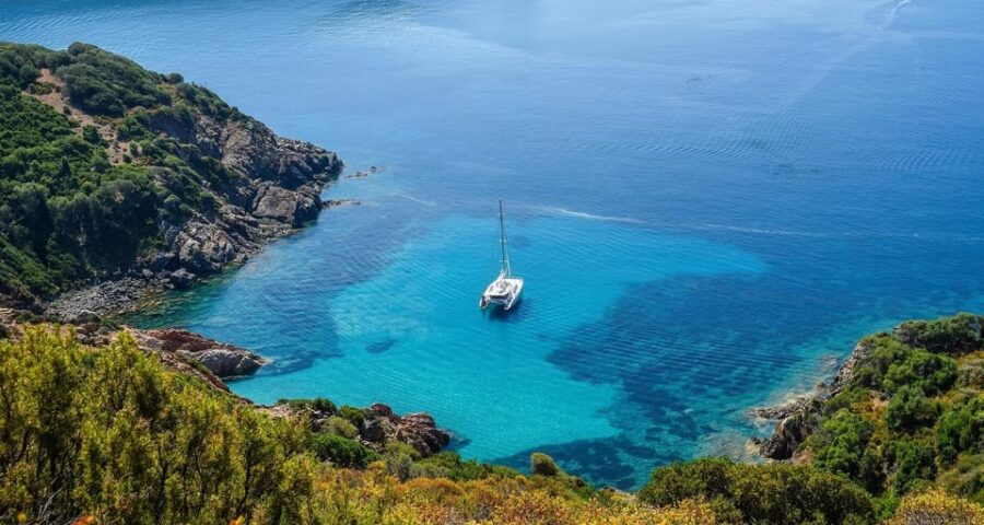 Lile-Rousse Corsica: Catamaran Day Trip Agriates Desert