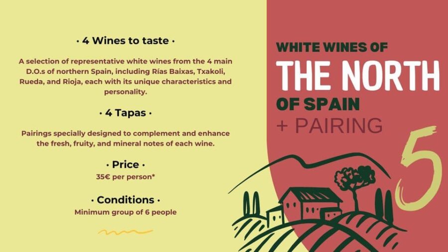 Northern Spain: White Wine Tasting With Tapas Pairing