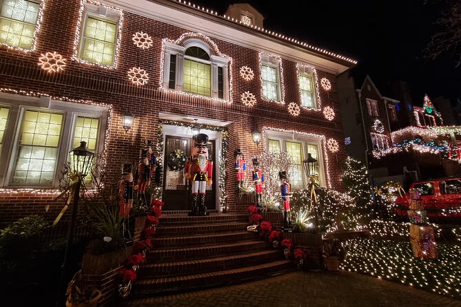 NYC: Dyker Heights Christmas Lights Express Hot Coco+Santa Cookie
