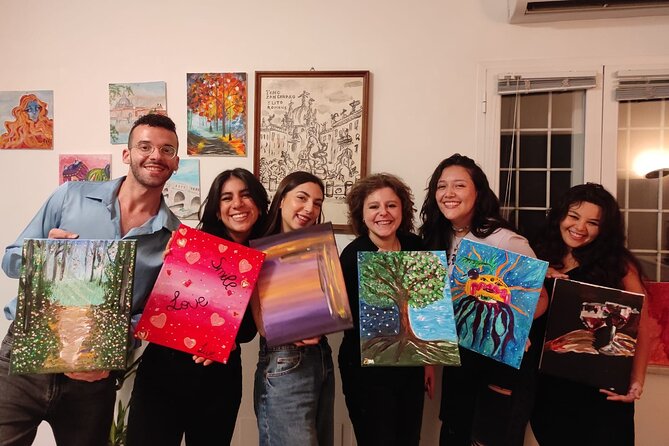 Paint and Free Flowing Wine Art Class in Rome - Exploring the Picturesque Meeting Point