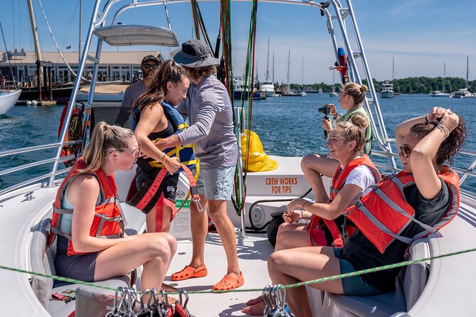 Parasailing in Newport, Rhode Island