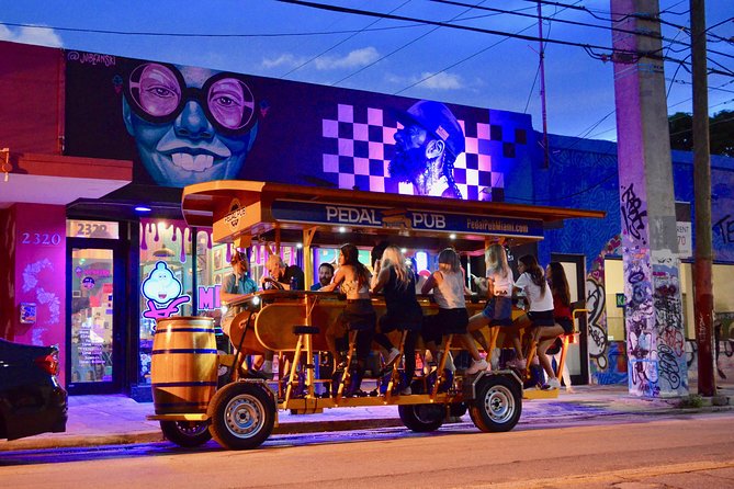 Pedal Pub Miami Wynwood Graffiti Bar Tour Private Ride