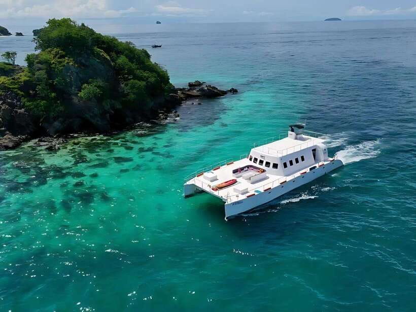 Phuket: Coral Island by Catamaran Yacht With Sunset Dinner