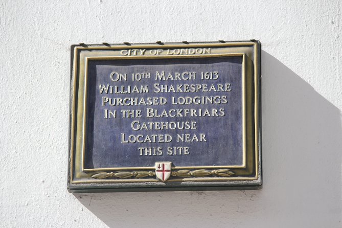 Private Shakespeare Walking Tour of London - Shakespeares London Connections