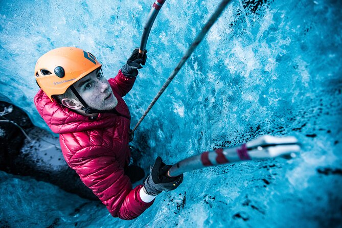 Private Summer Ice Cave & Ice Climbing – 20 Shot Photo Package