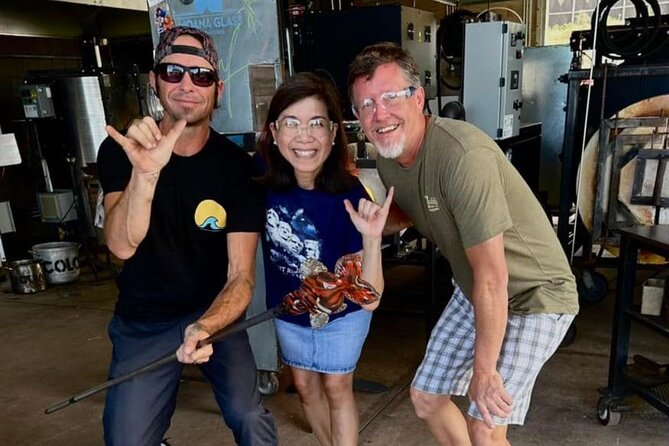 Private Three Piece Glassblowing Lesson for up to 6 People