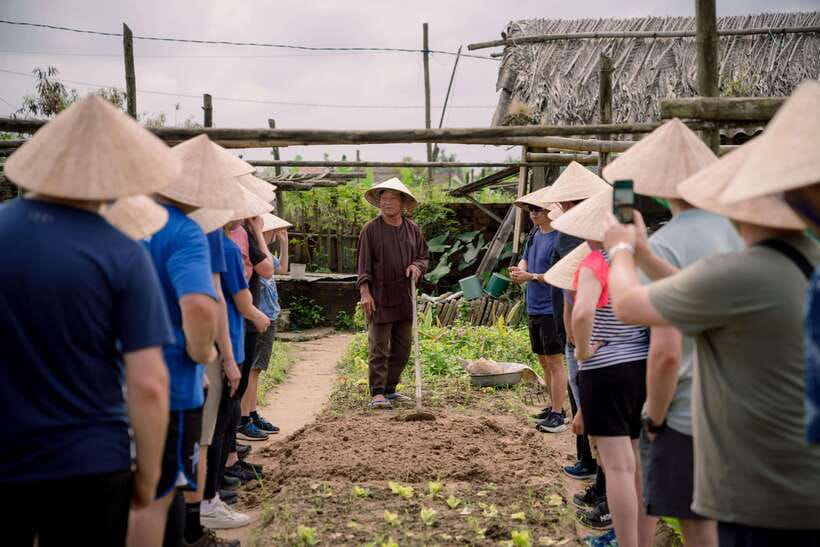 Rural Cycle, Market Tour, Basket Boat & Organic Farm Cooking - Immersive Experience