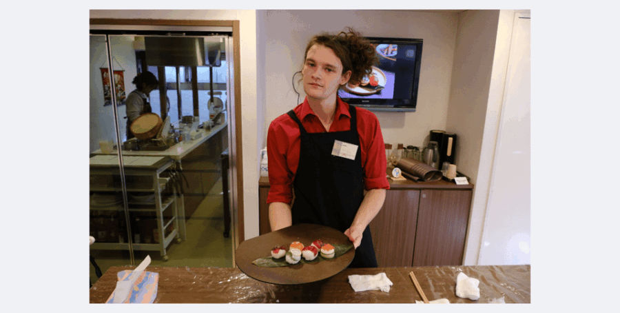 Shibuya Tokyo: Temari Sushi & Tempura Cooking Class