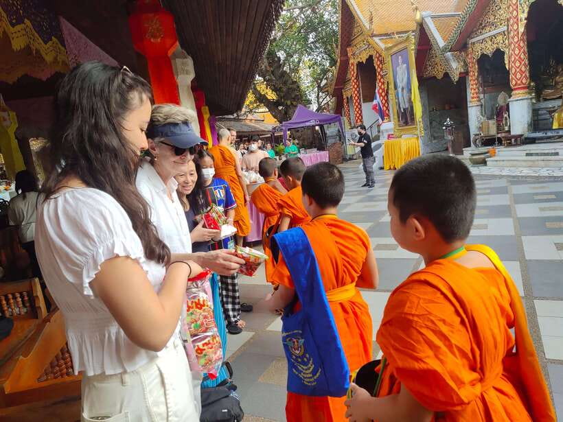 Spiritual Sunrise: Wat Doi Suthep, Pha Lat, Alms &Meditation