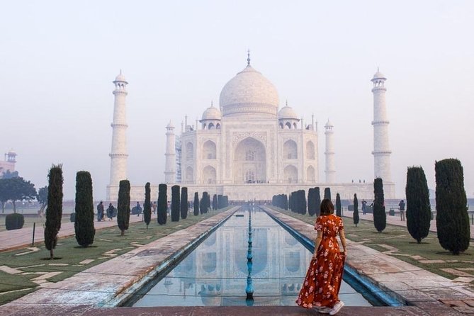 Taj Mahal by Superfast Gatimaan Express Train