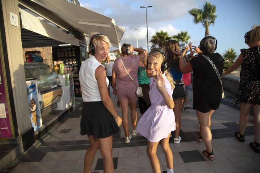 Tenerife: Silent Disco Walking Tour Mustang Sallys
