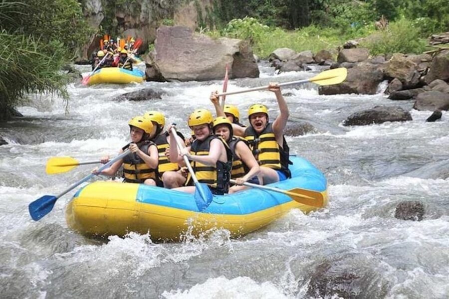 Ubud Ayung River Rafting With Bantuan Temple Visit