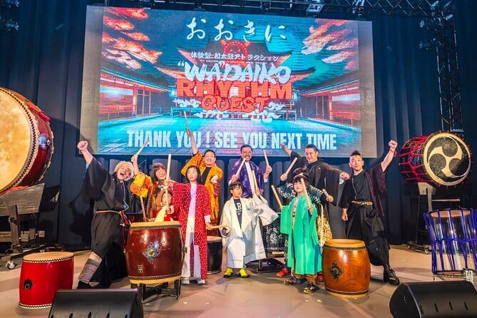 WADAIKO RHYTHM QUEST Japanese Drum Experience in Osaka