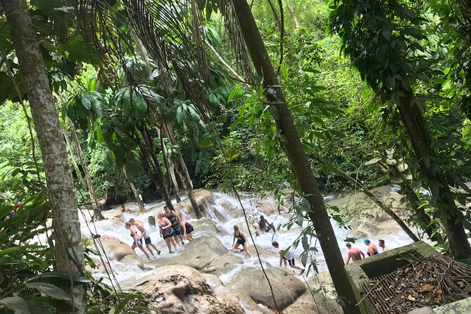 White River Tubing and Dunns River Falls Excursion From Montego Bay - Experiencing Dunns River Falls