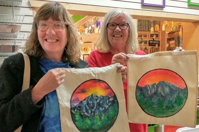 Colorado Inspired Inktense Painted Stocking or Tote Bag Class - Meeting Point