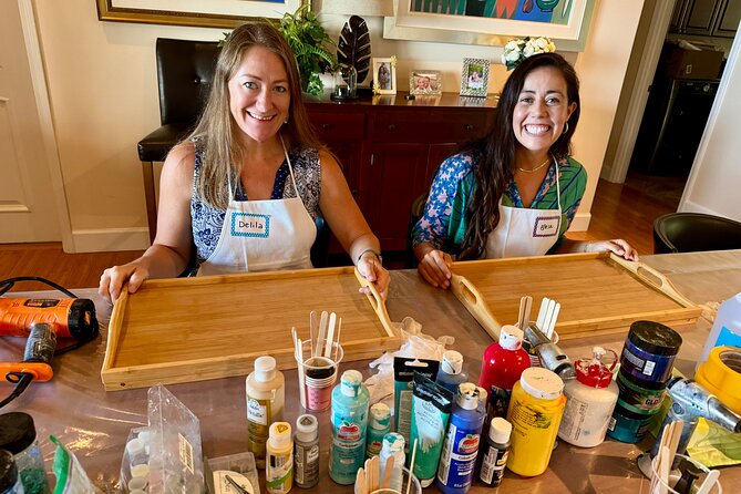 Epoxy Resin Cheese Board Art Class - Accessibility Information