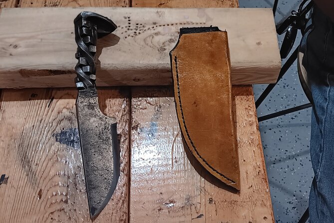 Experience to Forge a Railroad Spike Knife in Ferry Township - Inclusions and Pricing