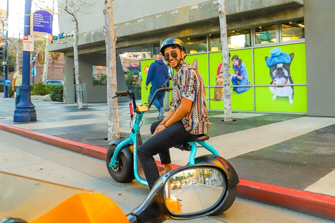 GPS-Guided Scooter Tour Review: Fremont Street Fun - Details on the Included Goride Fat Tire Escooter