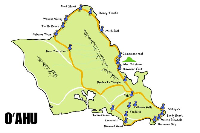 Private Tour Oahu-Circle Island-Up to 6 Passengers-Customizable - Photography Services
