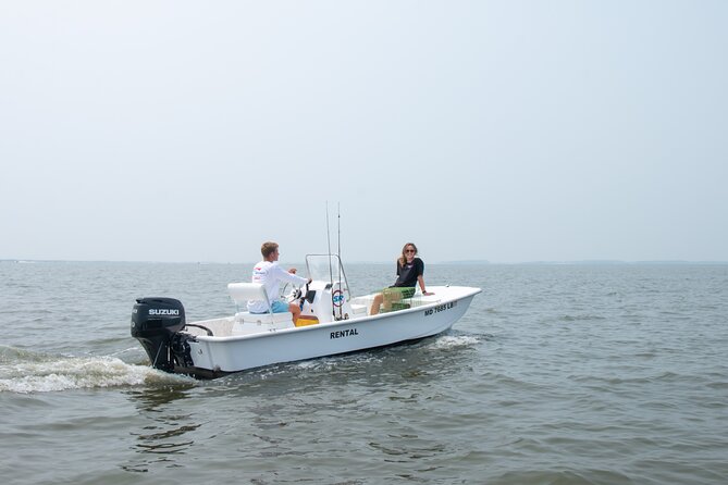 4-Hour Fishing Skiff Boat Rental in Chincoteague Island, VA - Included Amenities