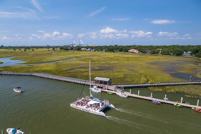 Morning Charleston Harbor Sail Lux Catamaran Shade and Seating - Accessibility Information