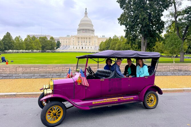 Washington DC Moonlight Tour by Electric Cart or Vintage Car - Booking Information