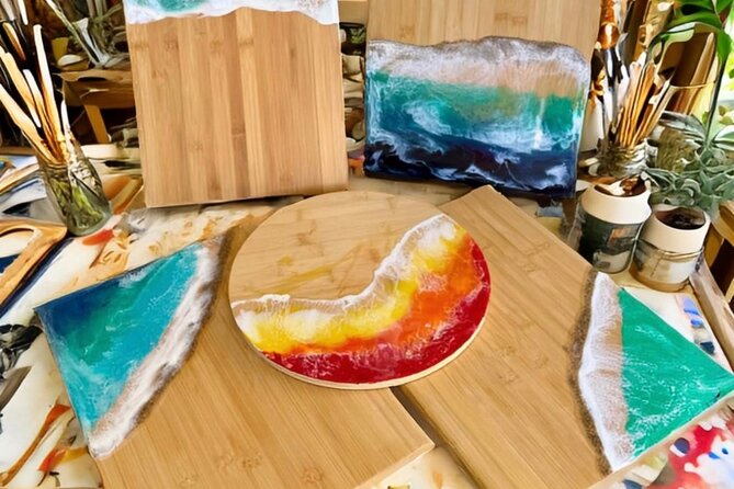 Epoxy Resin Cheese Board Art Class - Customization Options