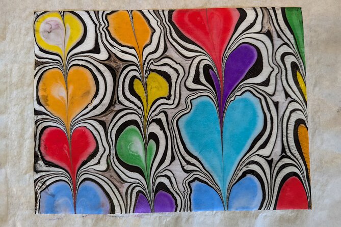 Marbled Silk Scarf, Trucker Hat, Sketchbook or 4 Pieces of Paper - Materials and Supplies