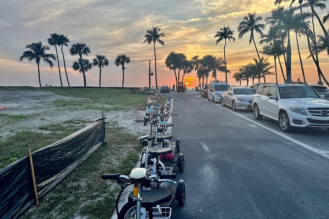 Naples Famous Sunset Tour -Electric Trike Tour at Sunset All Ages - Stunning Sunset Views