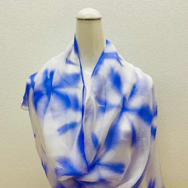 Sekka Shibori Scarf Class at Kyoto Shibori Museum