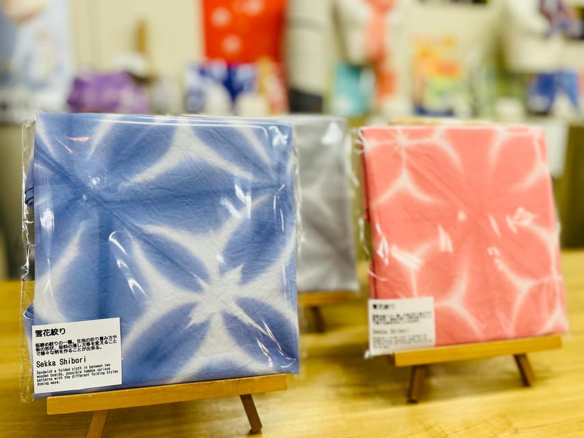 Shibori Furoshiki Course at Kyoto Shibori Museum