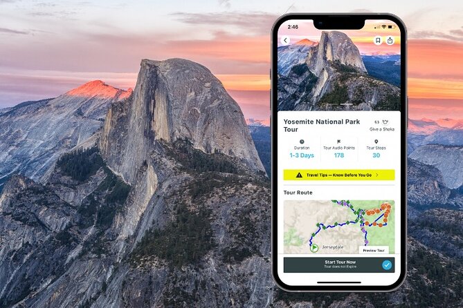 Yosemite National Park Audio Driving Tour - Key Points