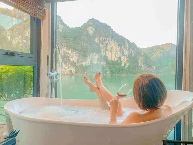 From Hanoi: 2-Day Halong Bay Cruise W Private Balcony - Daily Itinerary: Day 1