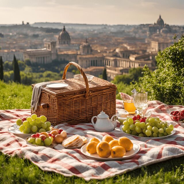 Pic-Nic in Rome With a View of the City Based on Typical Products - Scenic Locations to Enjoy Your Meal