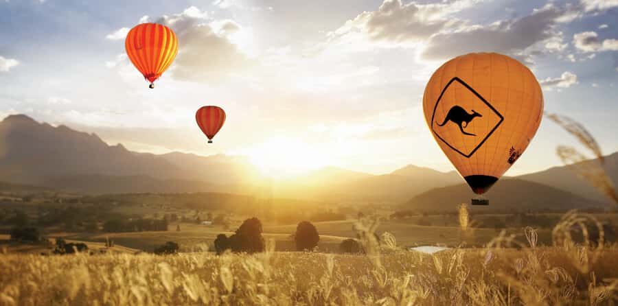 Gold Coast: Hot Air Balloon Flight, Sparkling Wine & Photos - The Landing and Celebration