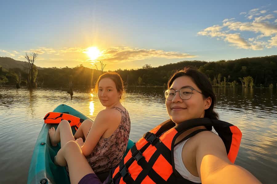 Krabi: Mirror Lake Golden Hour Kayak & Ao Nang Night Market - How the Itinerary Unfolds