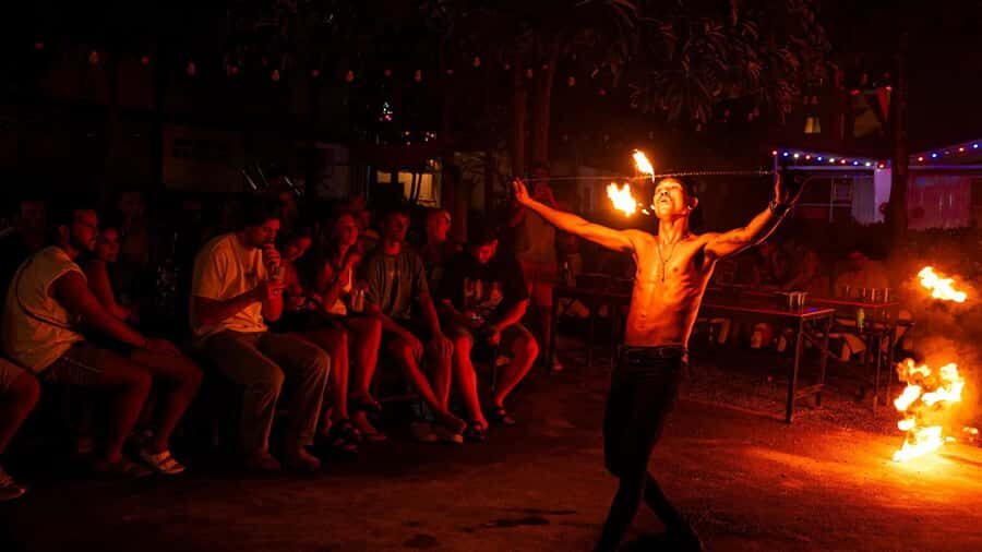 Ao Nang: Pub Crawl - Bars, Fire Show & Free Shots - The Fire Show — A Nighttime Highlight