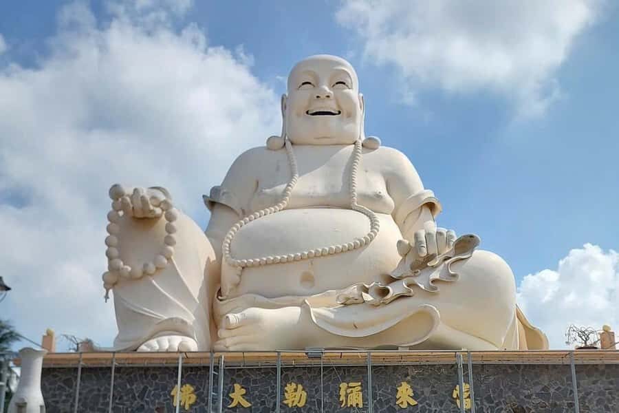 Authentic Mekong Delta: Tuk Tuk, Rowing Boat, Biking Tour - Visiting Vinh Trang Pagoda and Tortoise Island