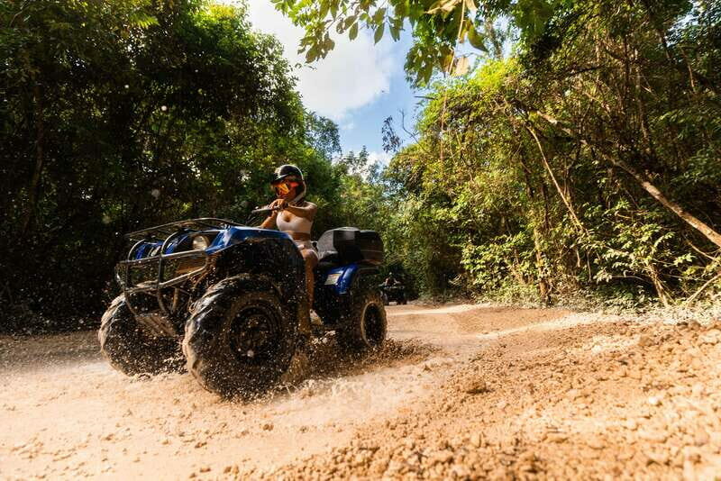 Cancun: Jungle ATV Tour, Ziplining, and Cenote Swim - ATV Adventure: Dust, Mud, and Excitement