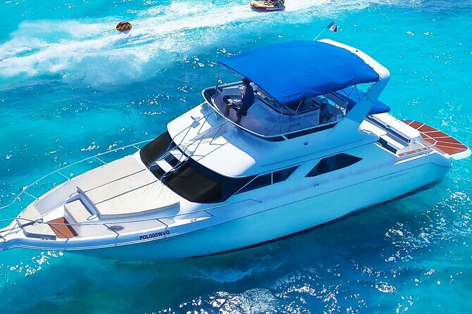 Deluxe Yacht 48FT with FlyBrige Rental in Cancun - The Sum Up