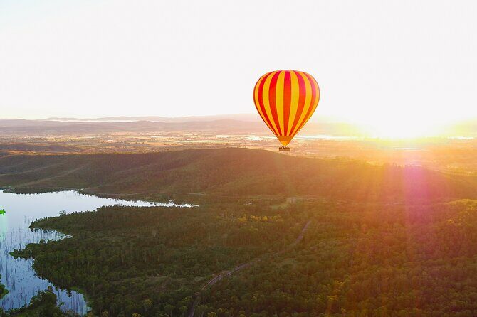 Gold Coast Hot Air Ballooning, Bubbles & Go - Landing and Celebration
