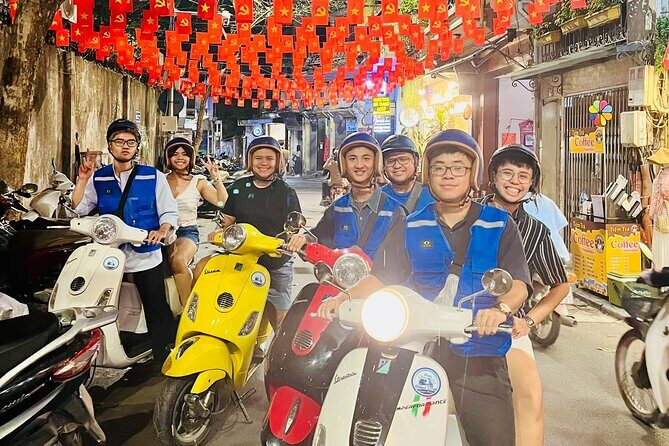Hanoi After Dark Vespa Tour (4 hours): Street Food & Night Vibes - Detailed Breakdown of the Itinerary
