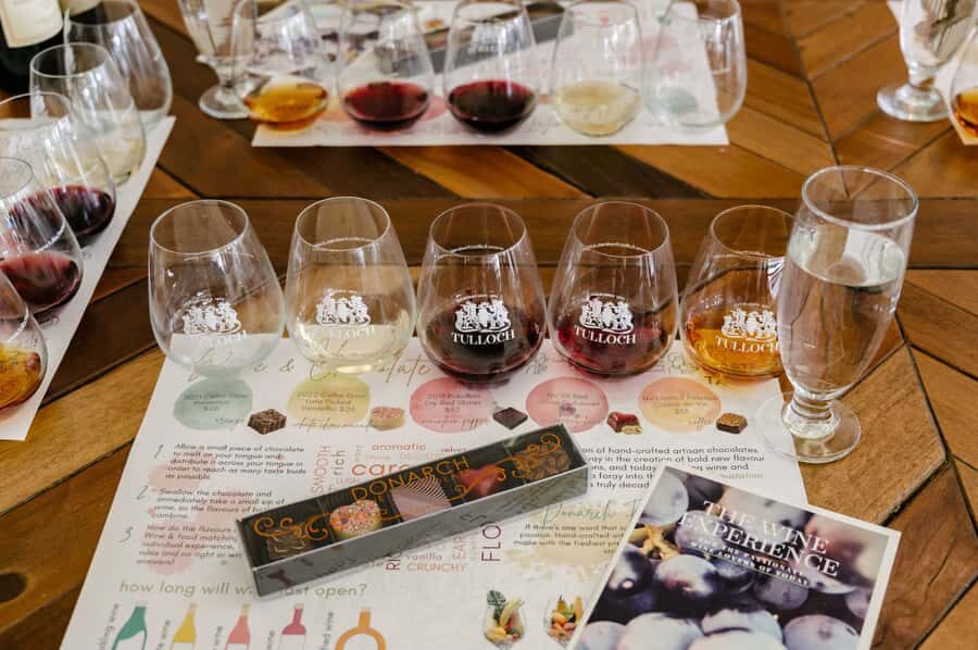 Hunter Valley: Tulloch Wine Tasting and Chocolate Pairings - Detailed Breakdown of the Itinerary